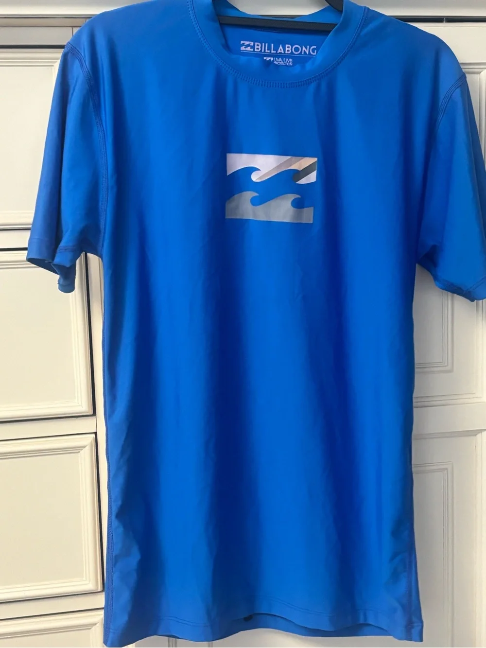 Billabong Royal Blue Logo Rash Guard UVA / UVB Protection